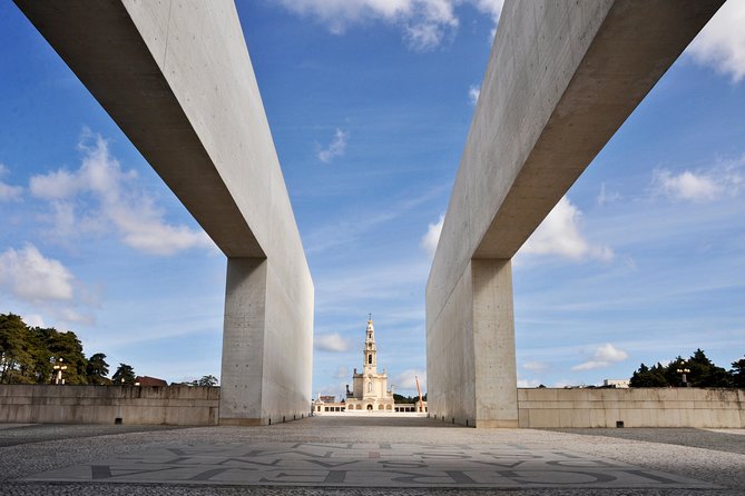 Fátima Sanctuary & Little Shepherds' Village from Lisbon - Holy Trinity Basilica: a modern counterpoint in Fátima’s prayer world
