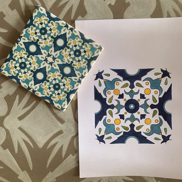 Lisbon: Azulejos' Design Create Your Own Tile Workshop - The Real Magic: Photoshop Correction and Tile Multiplication