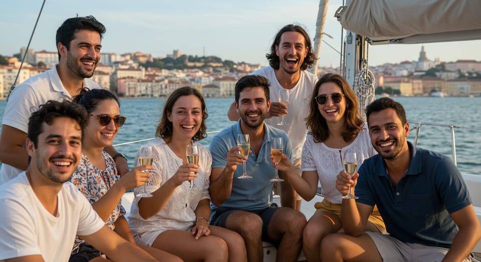 Lisbon: Champagne Sailing Tours - Steering the yacht under sail: the hands-on part you’ll remember