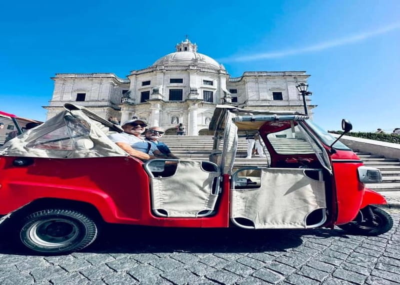 Lisbon: City Highlights Tuk-Tuk Tour with Pickup - Stop-by-Stop: From Lisbon Cathedral to Santa Luzia Views