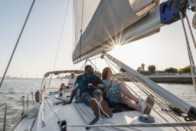 Lisbon: Daytime/Sunset/Night City Sailboat Tour with Drink - Tagus River Sights: Monument to the Discoveries to Belém Tower