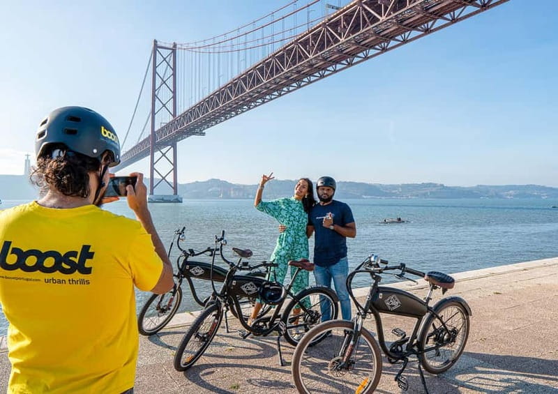 Lisbon: Electric Bike Tour by the River to Belém - Starting at Commerce Square: Cais das Colunas and your first big views