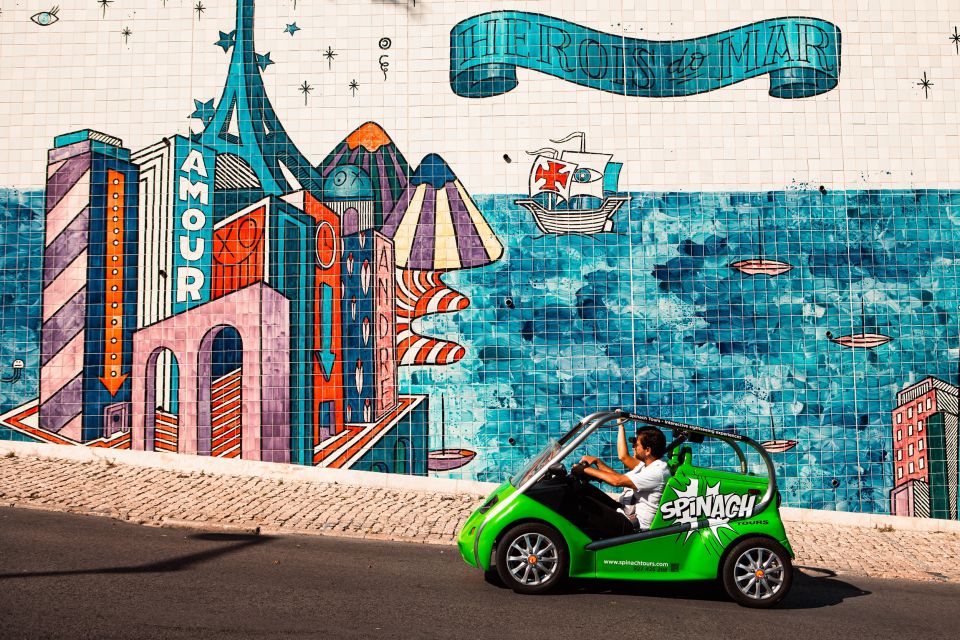 Lisbon: GPS-Guided Spinach Tour by Electric Car - Belém Tower and the Belém Route: Seeing the Discoveries-Era Story in Car Time