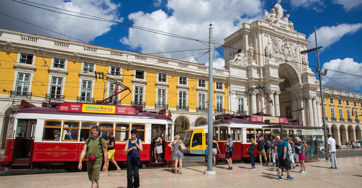 Lisbon: Hills Red Tram Tour by Tram 28 Route 24-Hour Ticket - Getting on Board at Praça do Comércio: The stop that matters