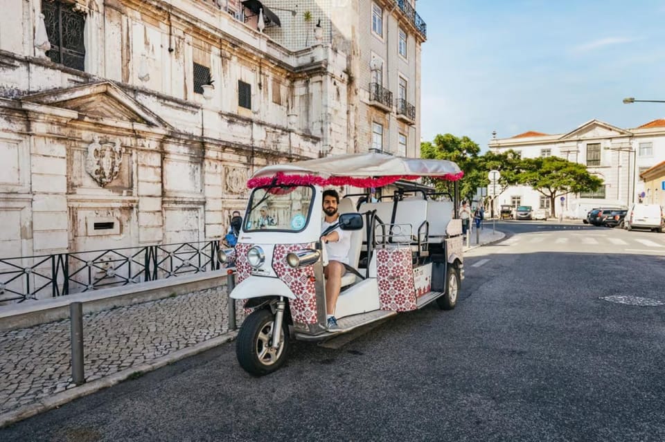 Lisbon: Private Guided Tuk-Tuk Tour with Hotel Pickup - Rossio Square and Santa Justa Lift: the city’s central spine