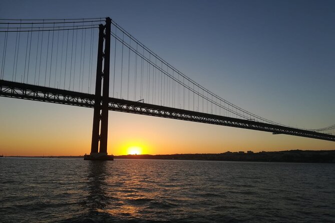Lisbon Sunset Sailing with Portuguese Wine and History - Vasco da Gama Bridge to Time Out Market: modern Lisbon in the same frame