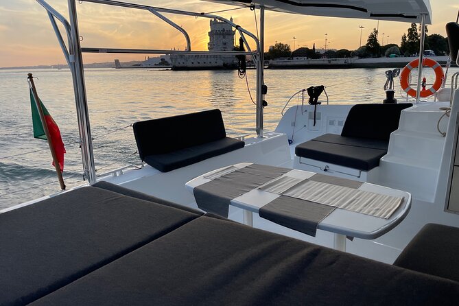 LUXURY Catamaran Sunset and Wine cruise - Route walkthrough: from Discoveries Monument to Belém Tower