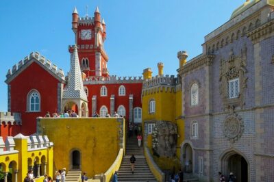 Sintra, Pena Palace, Quinta da Regaleira & Cascais Group Tour - Pena National Palace: Free Time, Big Views, and Crowd Math