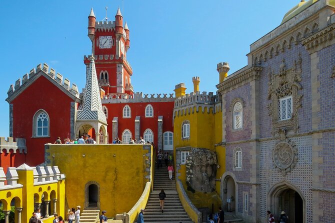 Sintra, Pena Palace, Quinta da Regaleira & Cascais Group Tour - Pena National Palace: Free Time, Big Views, and Crowd Math