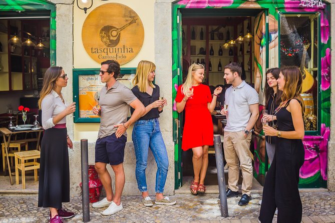 Winner 2025 Undiscovered Lisbon Food & Wine Tour by Eating Europe - São Jorge Area Snacks: Peixinhos da Horta, Wasabi Mayo, and Green Wine